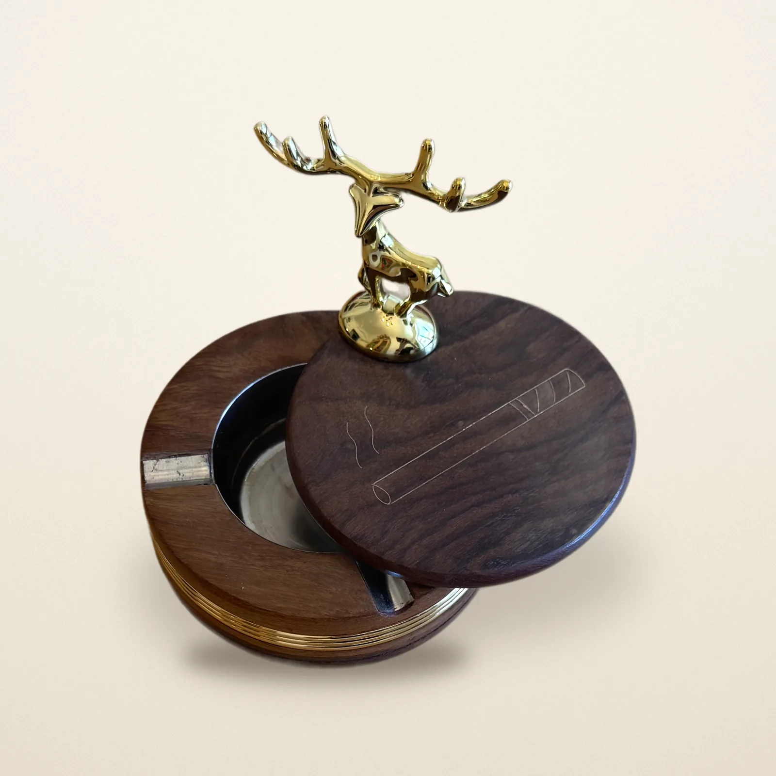 Stag Swivel Box Ashtray